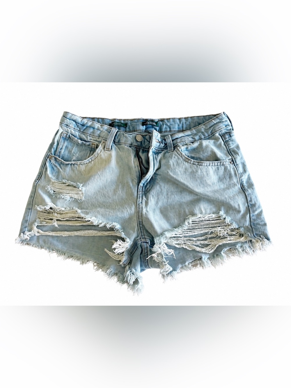 wild fable Light Blue Distressed Denim Shorts